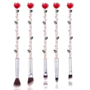 Rose Gold Metal Rose Eyeshadow Brushes Eyeshadow Brushes Makeup Brushes